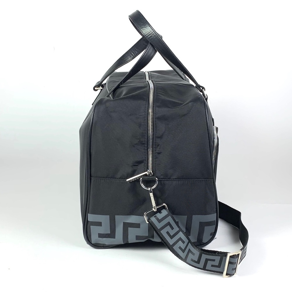 Versace Parfums Black Duffle Travel Overnight Bag - Picture 5 of 8